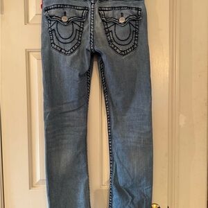 Men’s True Religion Ricky Relaxed straight Light Blue Straight Leg Jeans